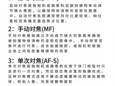 掌握对焦模式